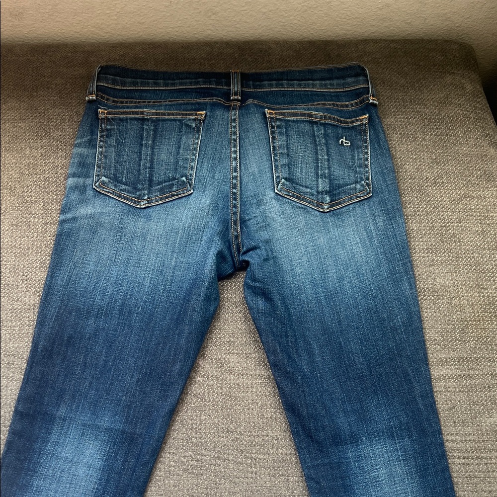 rag & bone Men's Slim Fit Blue Jeans - Picture 8 of 9